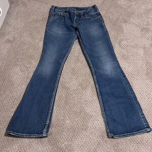 Silver Jeans co Women’s jeans Size 27 Flare Western embellished